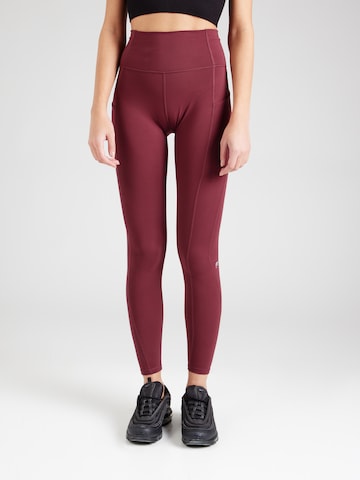 Fabletics Skinny Sporthose 'Oasis' in Rot: Vorderseite