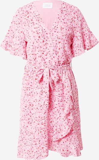 SISTERS POINT Φόρεμα 'NEW GRETO' σε ανοικτό ροζ / κόκκινο φωτιάς / λευκό, Άποψη προϊόντος