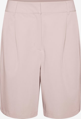 VERO MODA Loosefit Bukser med lægfolder 'Zelda' i pink: forside