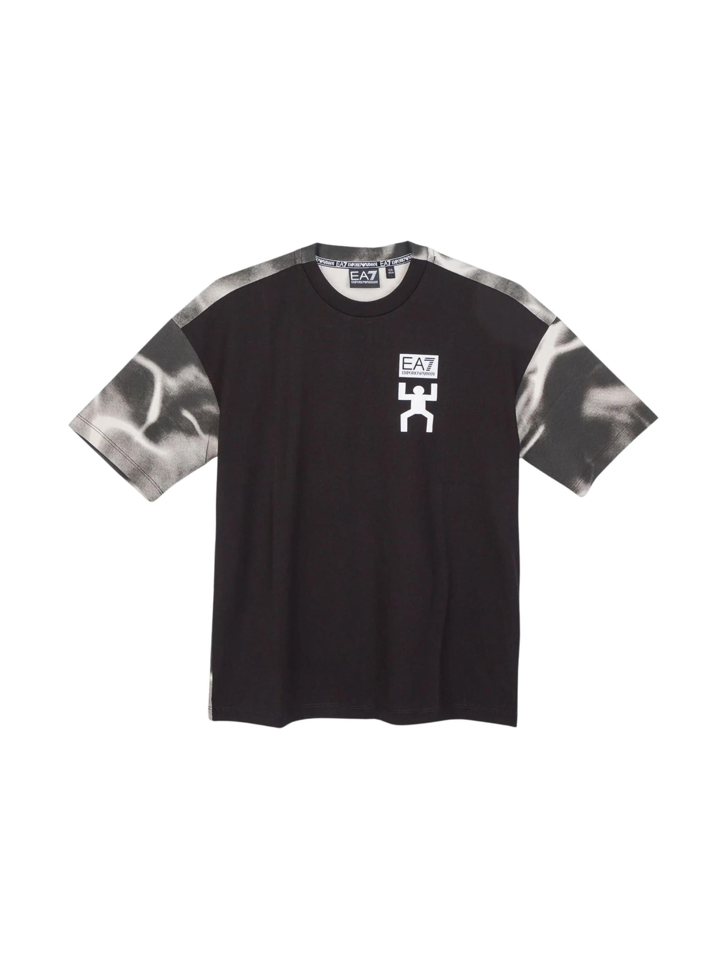 T-Shirt 'MANICA CORTA' EA7 Emporio Armani en noir : devant
