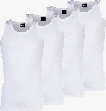 Maillot de corps BOSS en blanc : devant