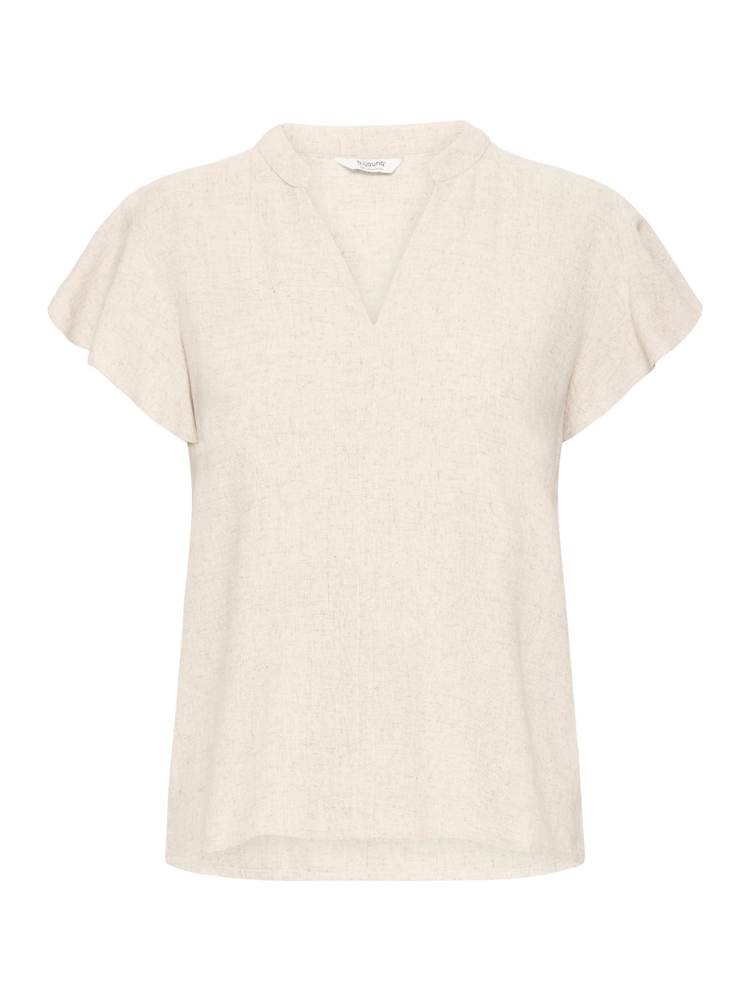 b.young Blouse 'Filinen' in Beige: voorkant