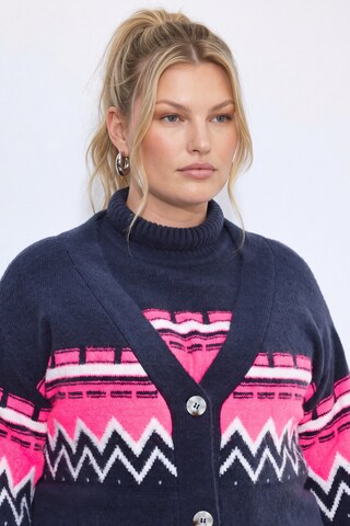 Ulla Popken Strickjacke in Blau