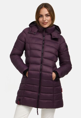 Cappotto invernale 'Abendsternchen' di MARIKOO in lilla: frontale
