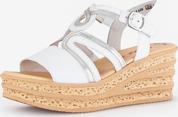 GABOR Sandals in White: front