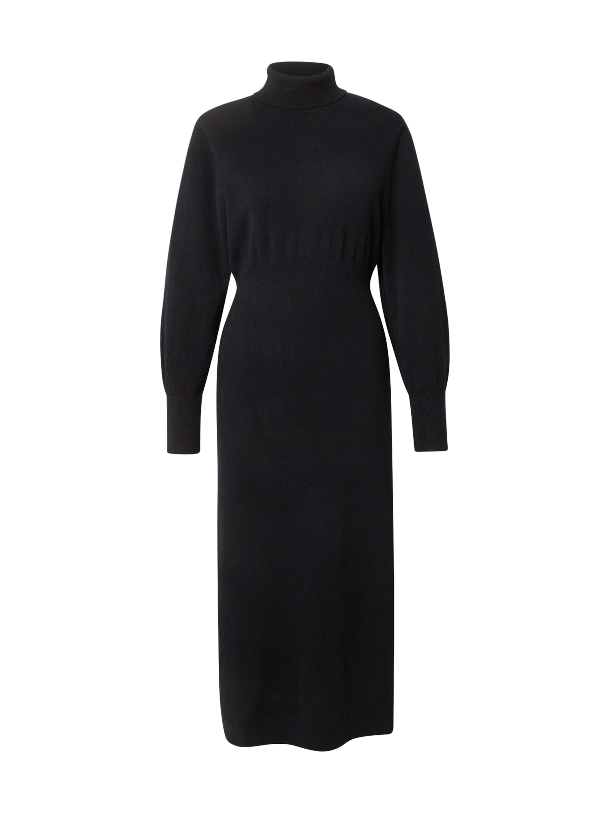 & Other Stories Πλεκτό φόρεμα σε μαύρο: μπροστά