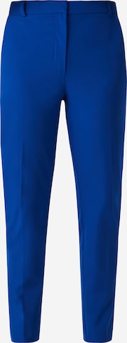 COMMA Slim fit Pleated Pants in Blue: front