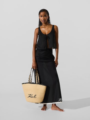 Karl Lagerfeld Top - Čierna