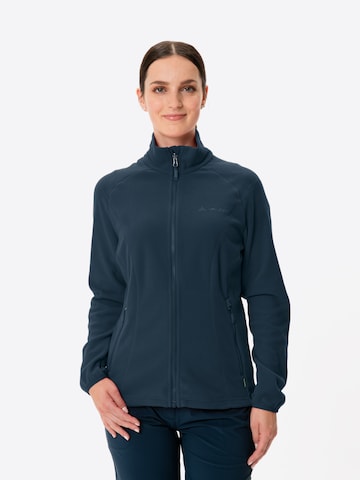 VAUDE Athletic Fleece Jacket 'Rosemoor' in Blue: front