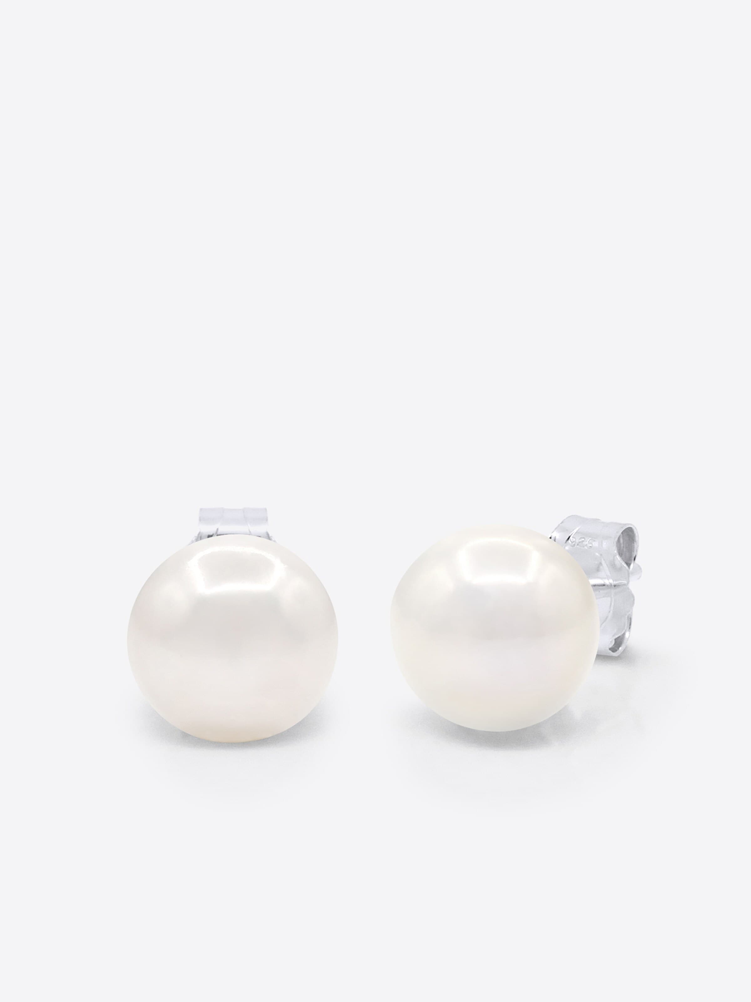 Boucles d'oreilles 'PASSY' Ateliers Saint Germain en blanc