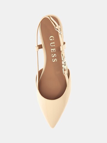 GUESS Ballet Flats with Strap in Beige