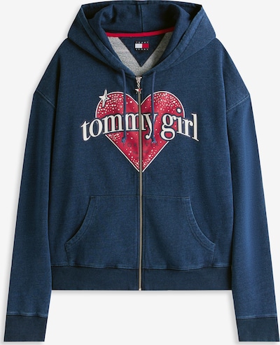 Tommy Jeans Gornji dio trenirke u mornarsko plava / magenta / bijela, Pregled proizvoda