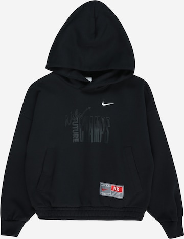 NIKE Sportief sweatshirt in Zwart: voorkant