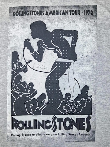 T-Shirt 'Rolling Stones American Tour 1972 Silhouette T-Shirt' THE ROLLING STONES en gris