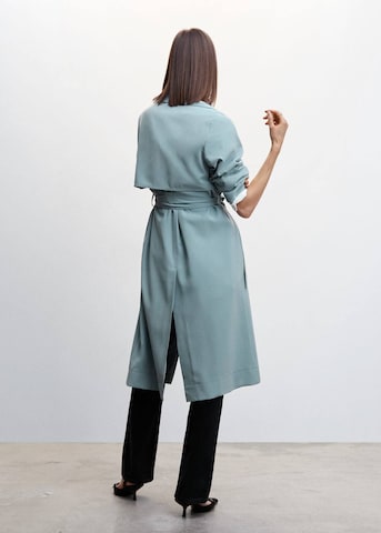 MANGO Between-Seasons Coat 'Taxi' in Blue