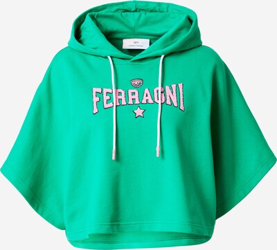 Chiara Ferragni Sweat-shirt en vert / rose / noir, Vue avec produit