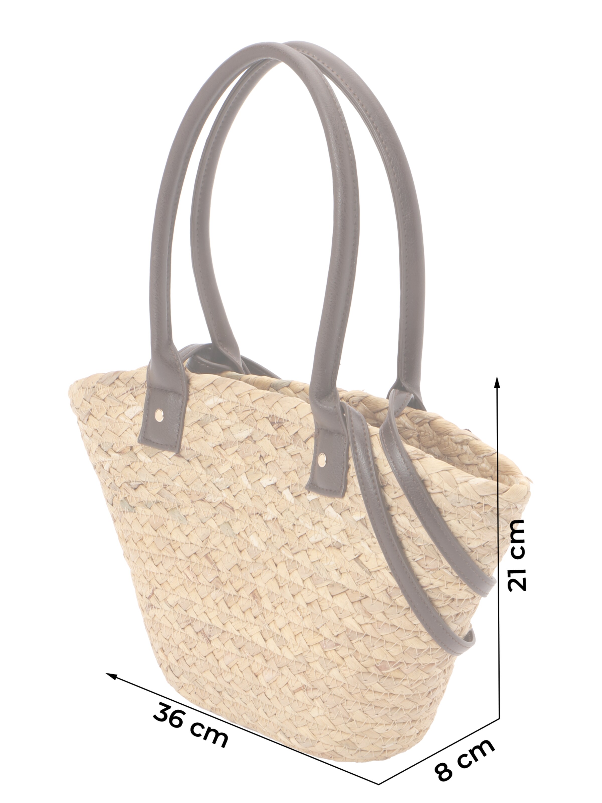 CITA MAASS - Shopper 'STRAW BAG' en beige