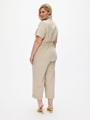 RYC by Angelina Kirsch Overall in Beige