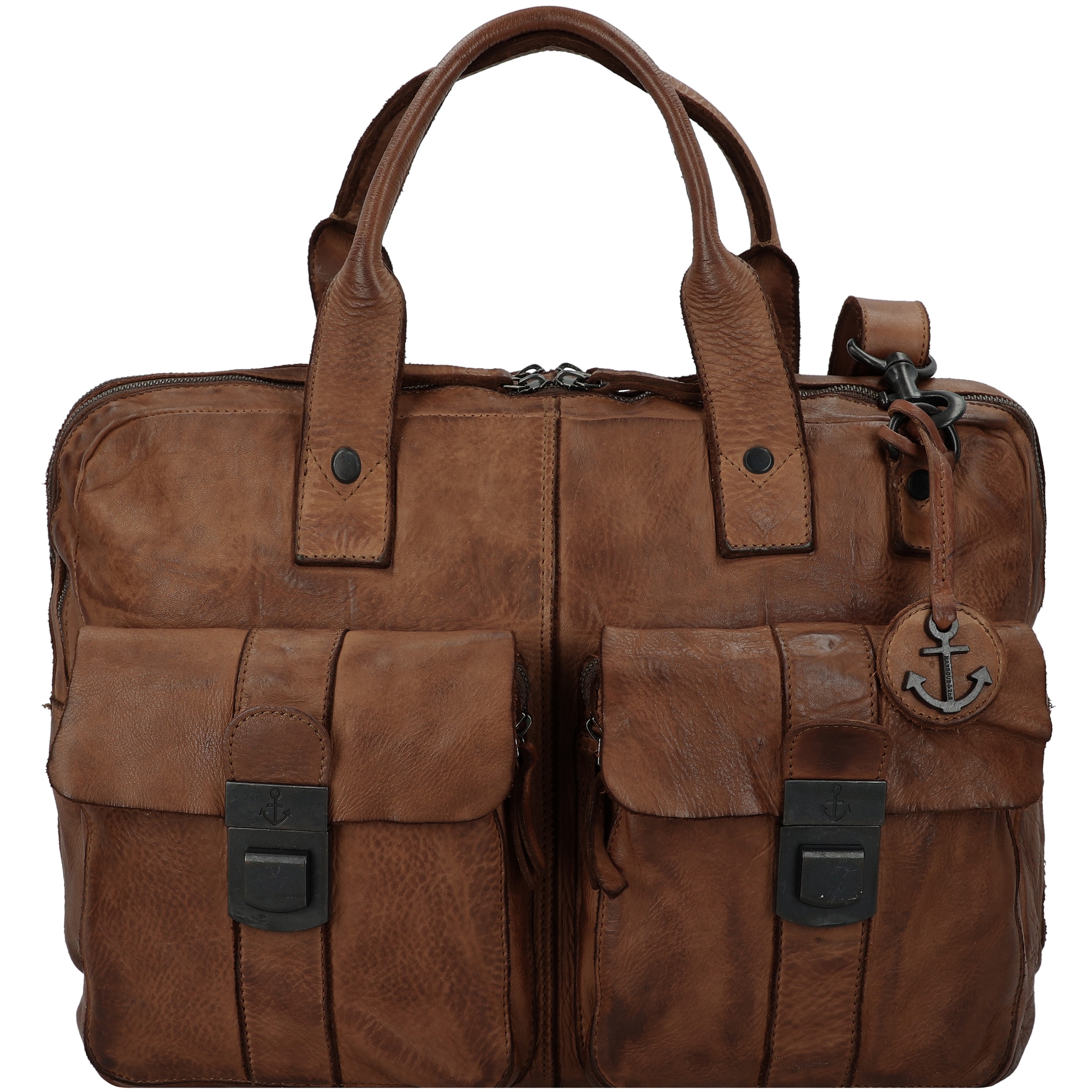 Harbour 2nd Document Bag in Brown: front