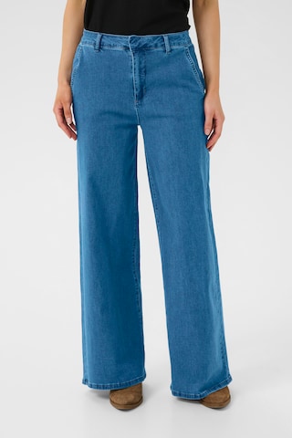 Cream Wide Leg Jeans 'Visti' i blå: forside