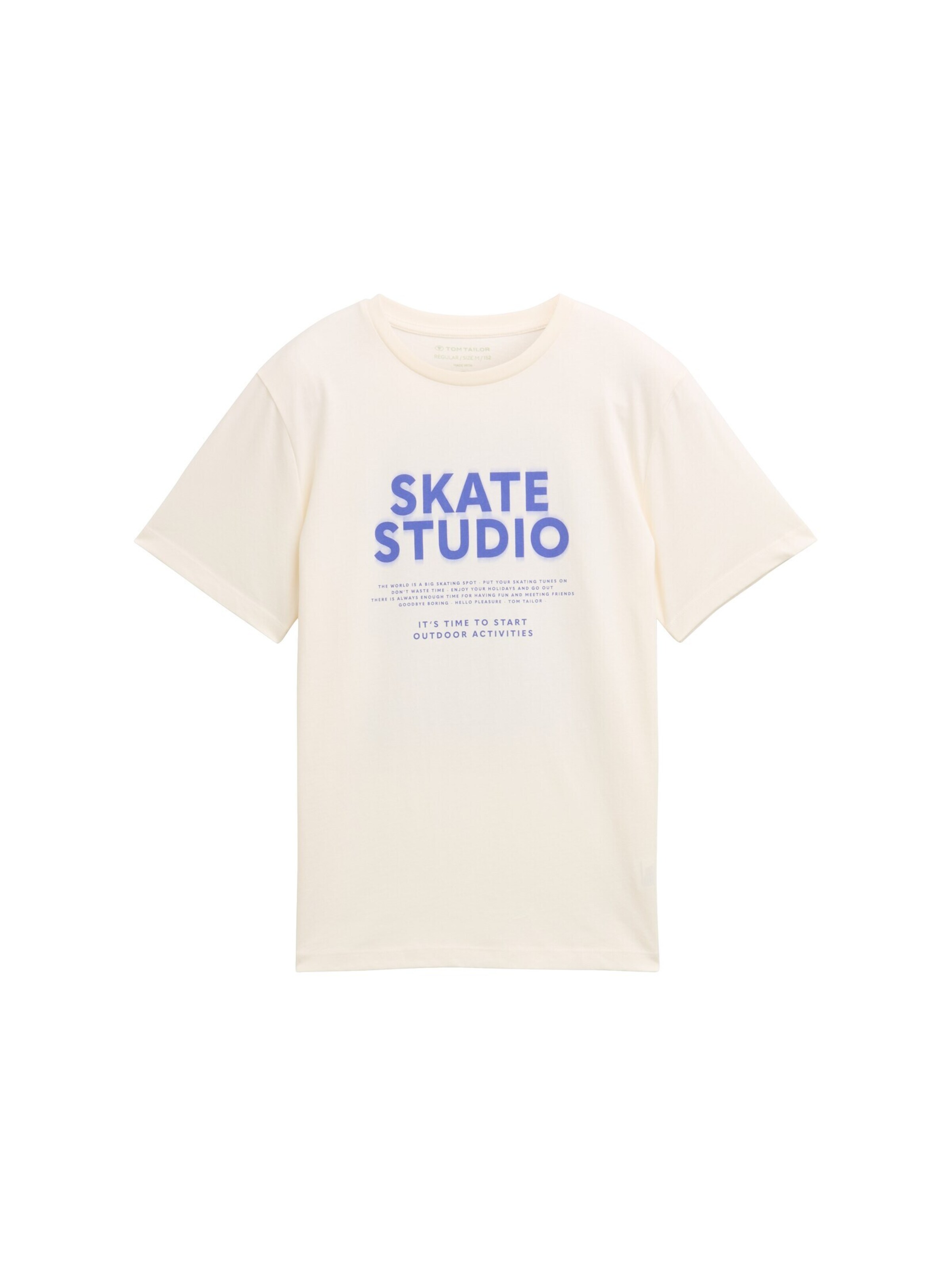 TOM TAILOR T-Shirt in Weiß: Vorderseite