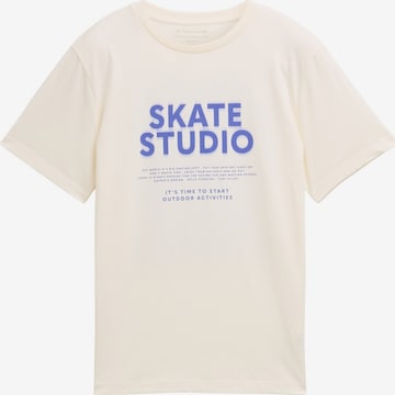 TOM TAILOR T-Shirt in Weiß: Vorderseite
