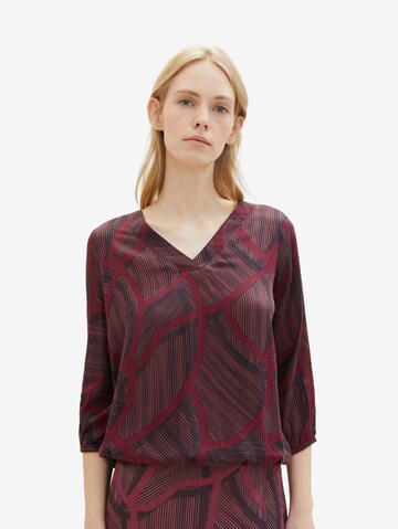 TOM TAILOR - Blusa en rojo: frente