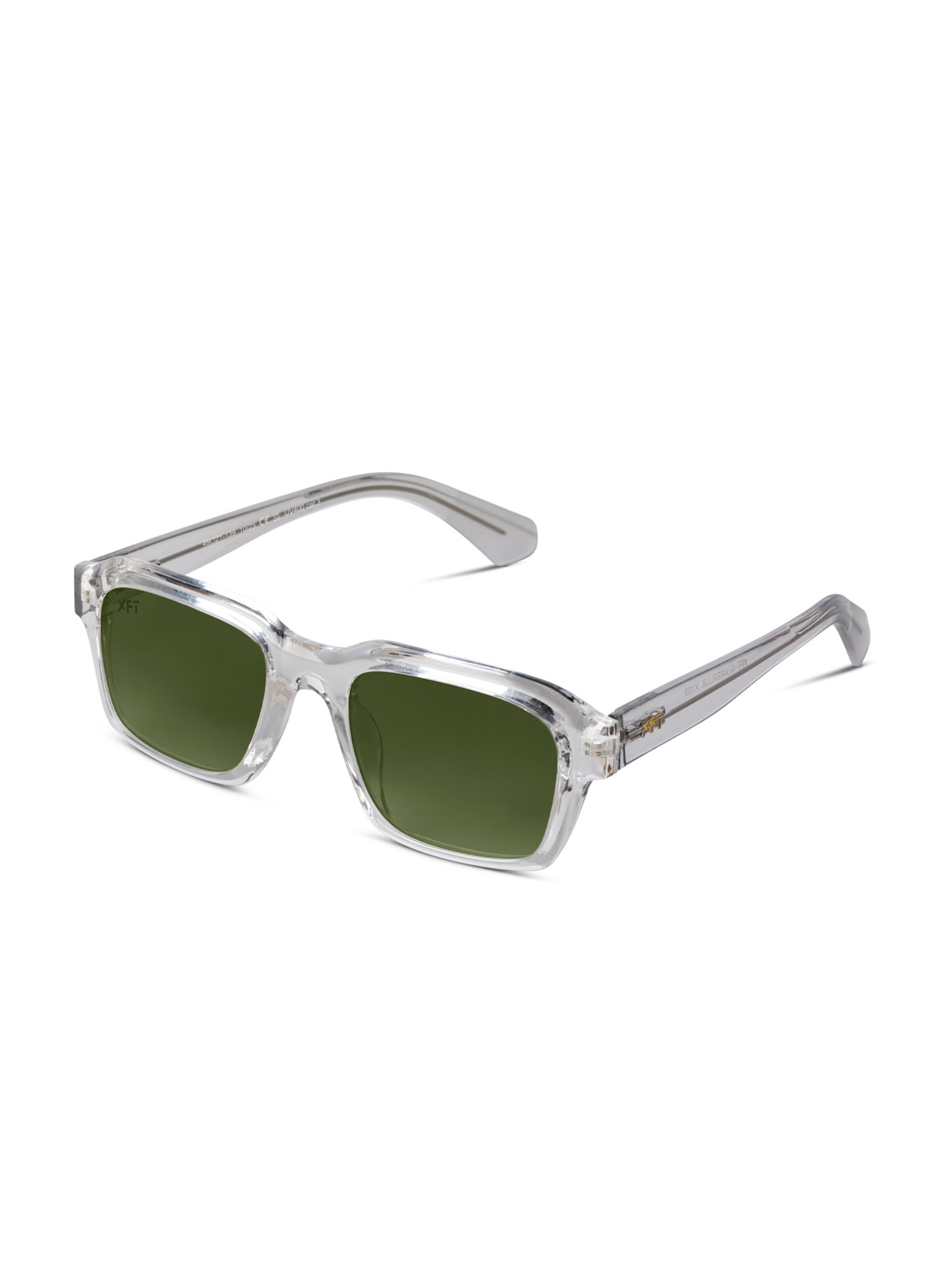 X Frame Therapy Sunglasses 'Glareflux Sun' in Green: front