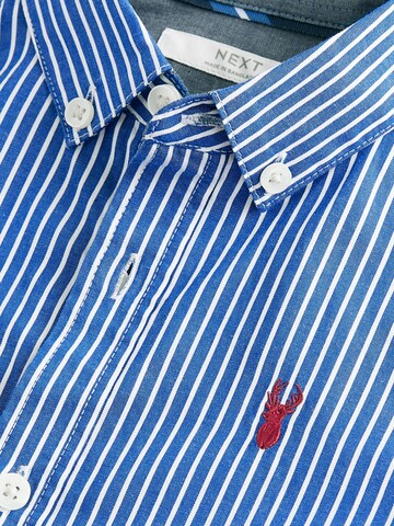 Next Regular fit Button Up Shirt in Blue