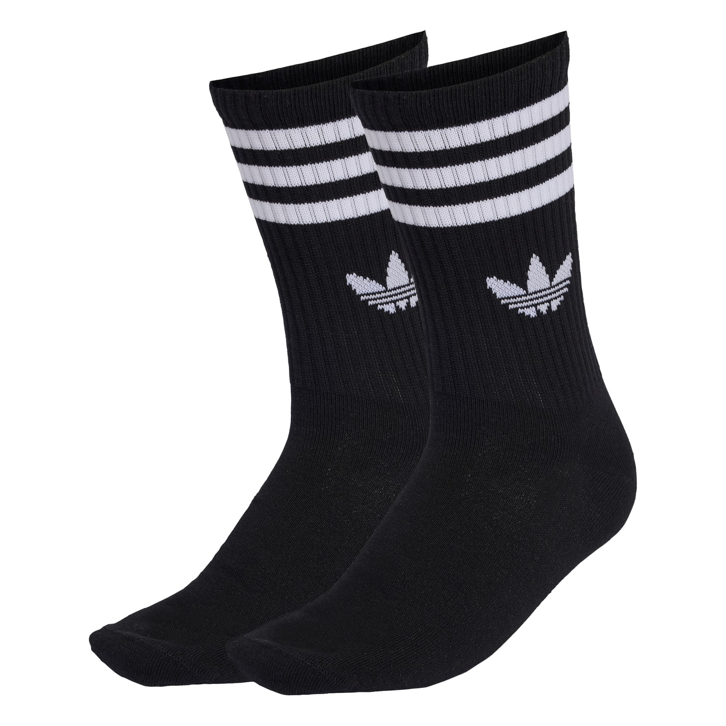 Calzino '3-STRIPES CREW 10 PAIRS' di ADIDAS ORIGINALS in nero
