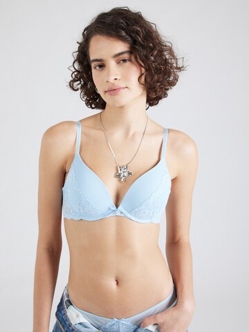 Hunkemöller Push-up Behå 'Cherry Pp' i blå: framsida