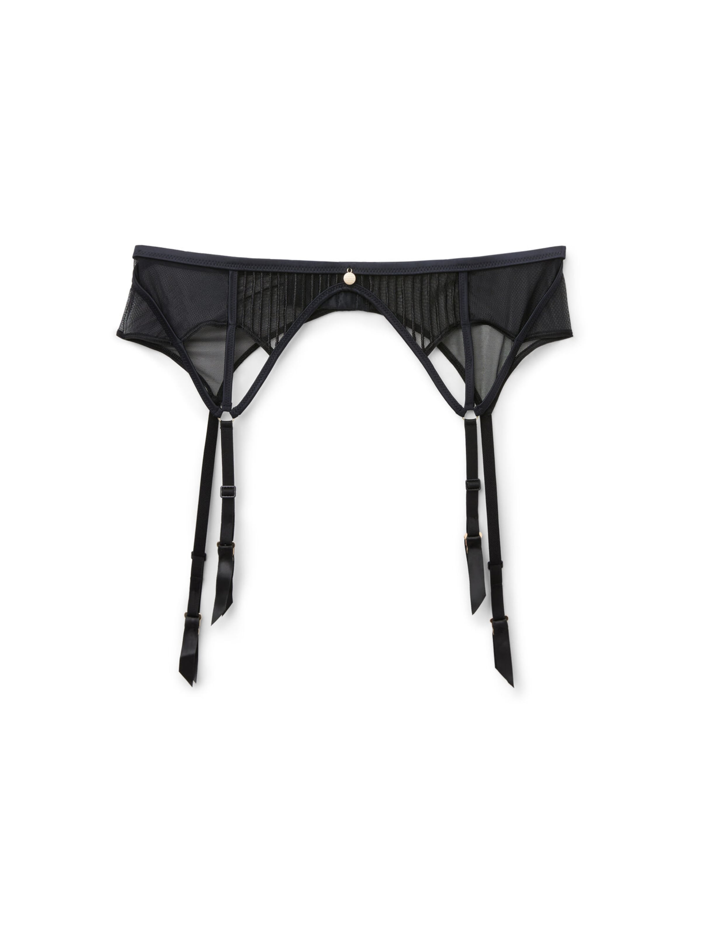 Tezenis Garter Belt in Black: front