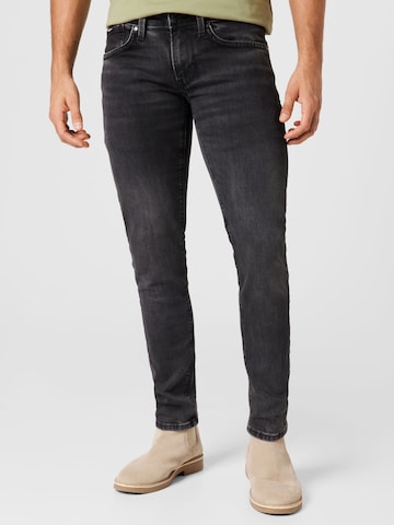 Slimfit Jeans 'HATCH' di Pepe Jeans in nero: frontale