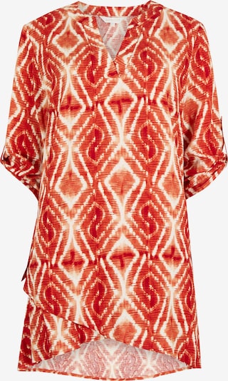 Apricot Tie Dye Swirl Tunic Top ' ' in orange, Produktansicht