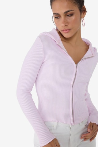 Cardigan No Matter What en rose : devant