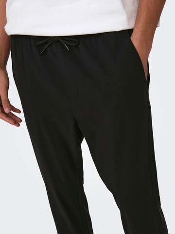 Regular Pantalon 'LINUS' Only & Sons en noir