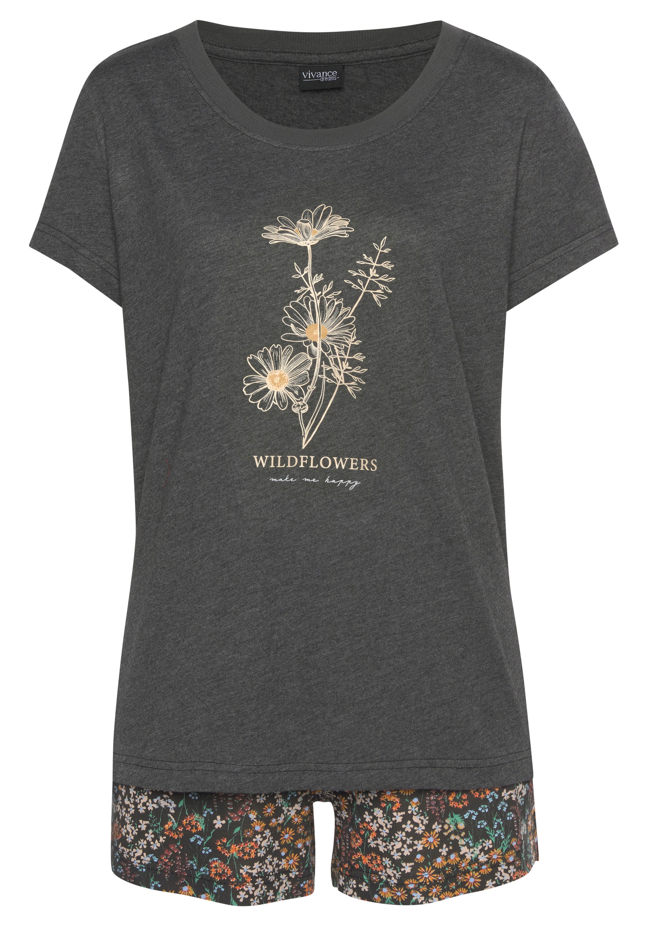 VIVANCE Pajama 'Dreams' in Beige