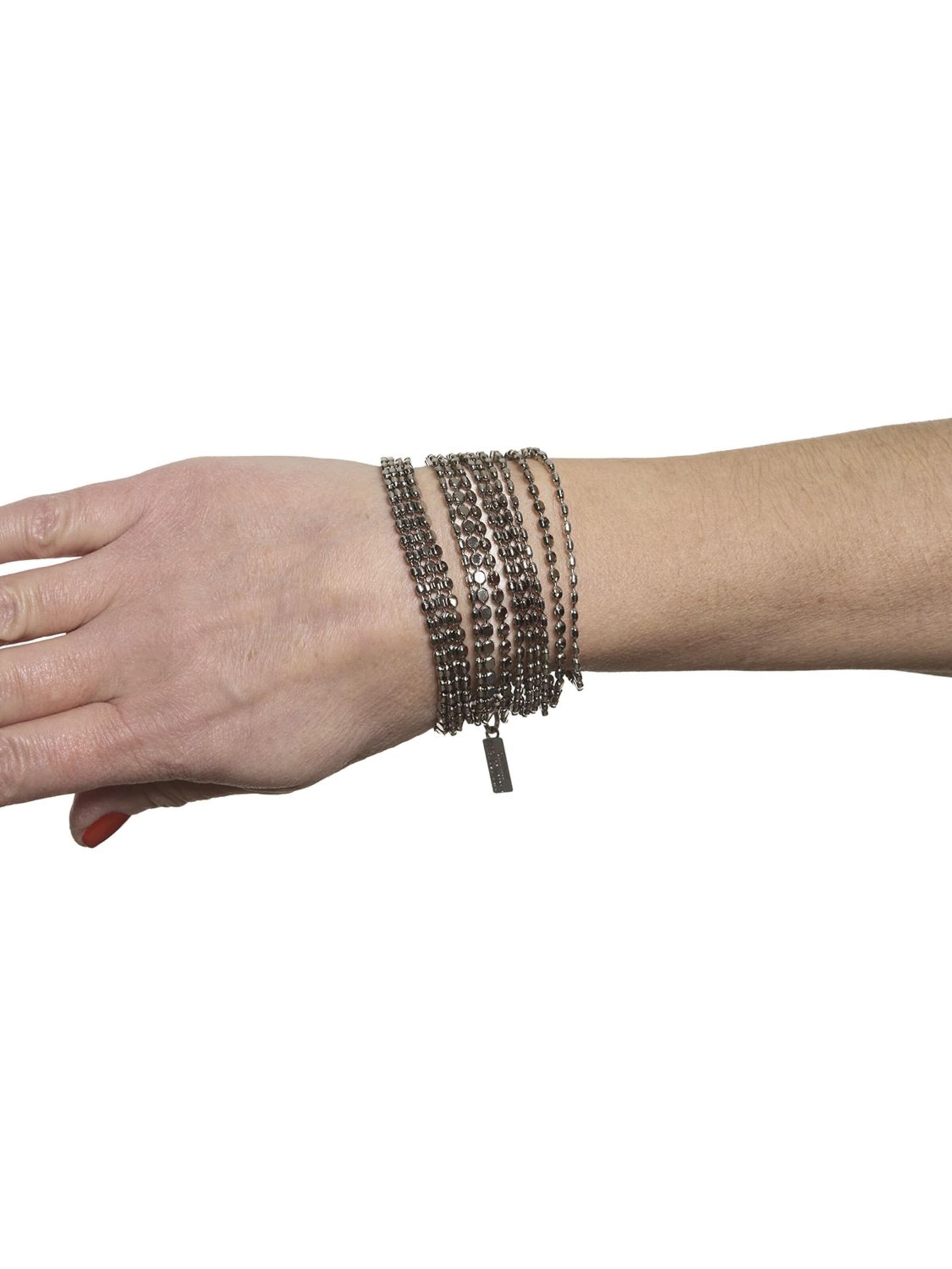 Addicted2 Bracelet in Silver: front