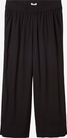 Loosefit Pantalon TOM TAILOR en noir : devant