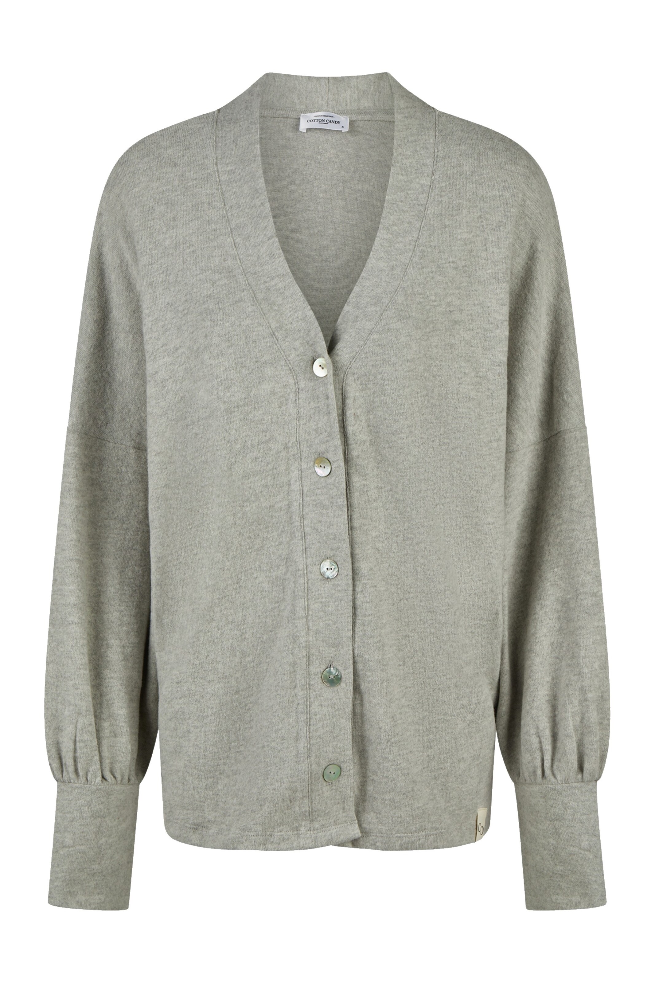 Cotton Candy Cardigan in grau, Produktansicht