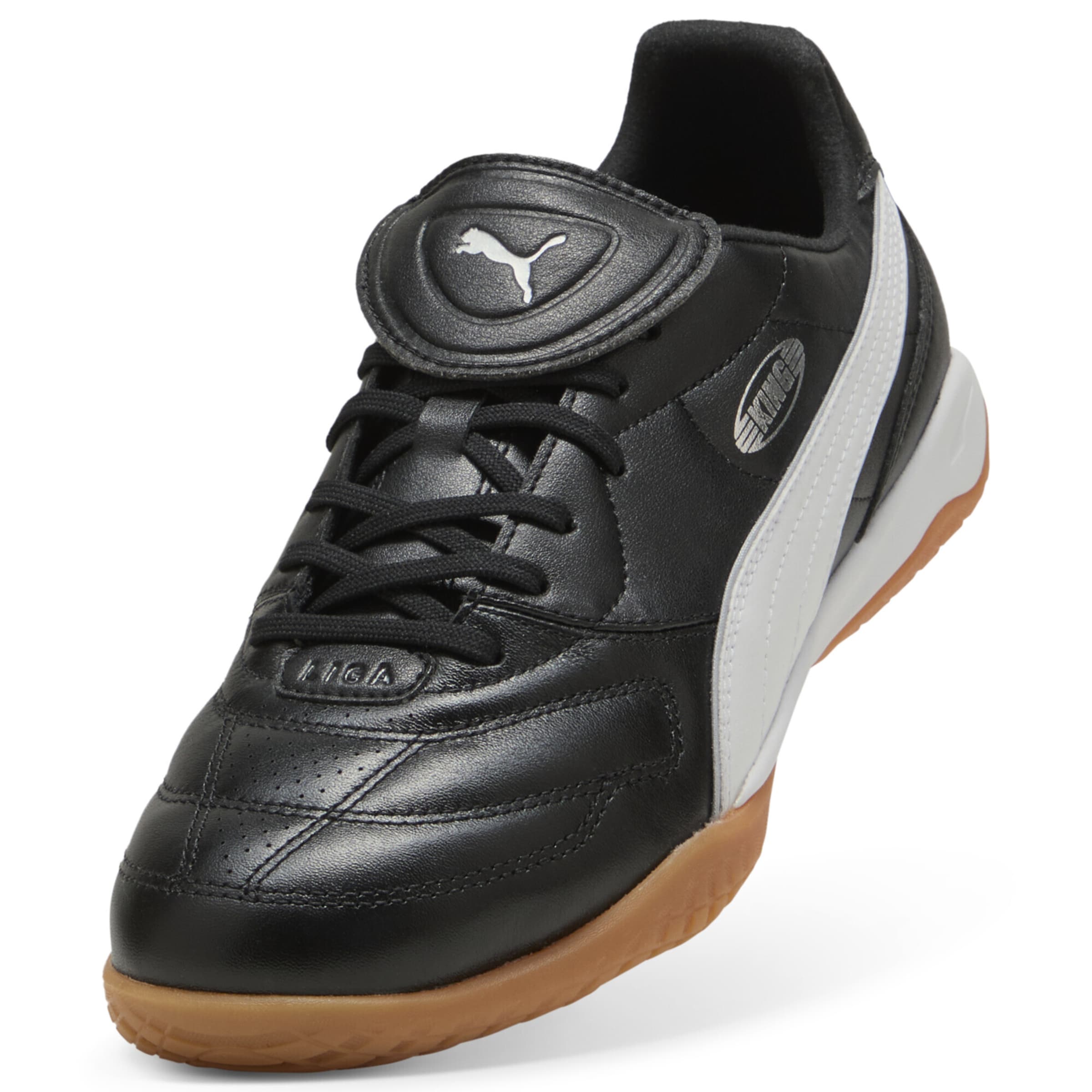 Chaussure de foot 'King Liga' PUMA en noir