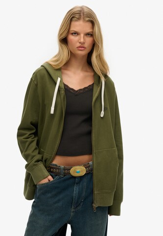 Veste de survêtement 'Essential' Superdry en vert