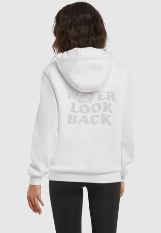 Miss Tee Sweatshirt 'Never Look Back' i hvid