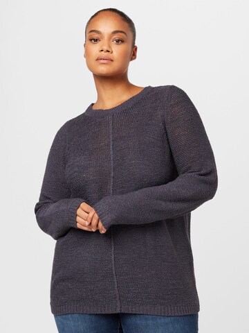 Pull-over 'GEENA' ONLY Curve en bleu : devant