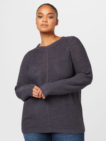 Pullover 'GEENA' di ONLY Curve in blu: frontale