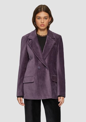 QS Blazer in Purple: front