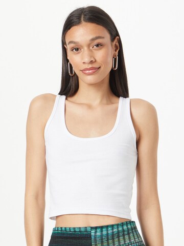 Nasty Gal Top in White: front