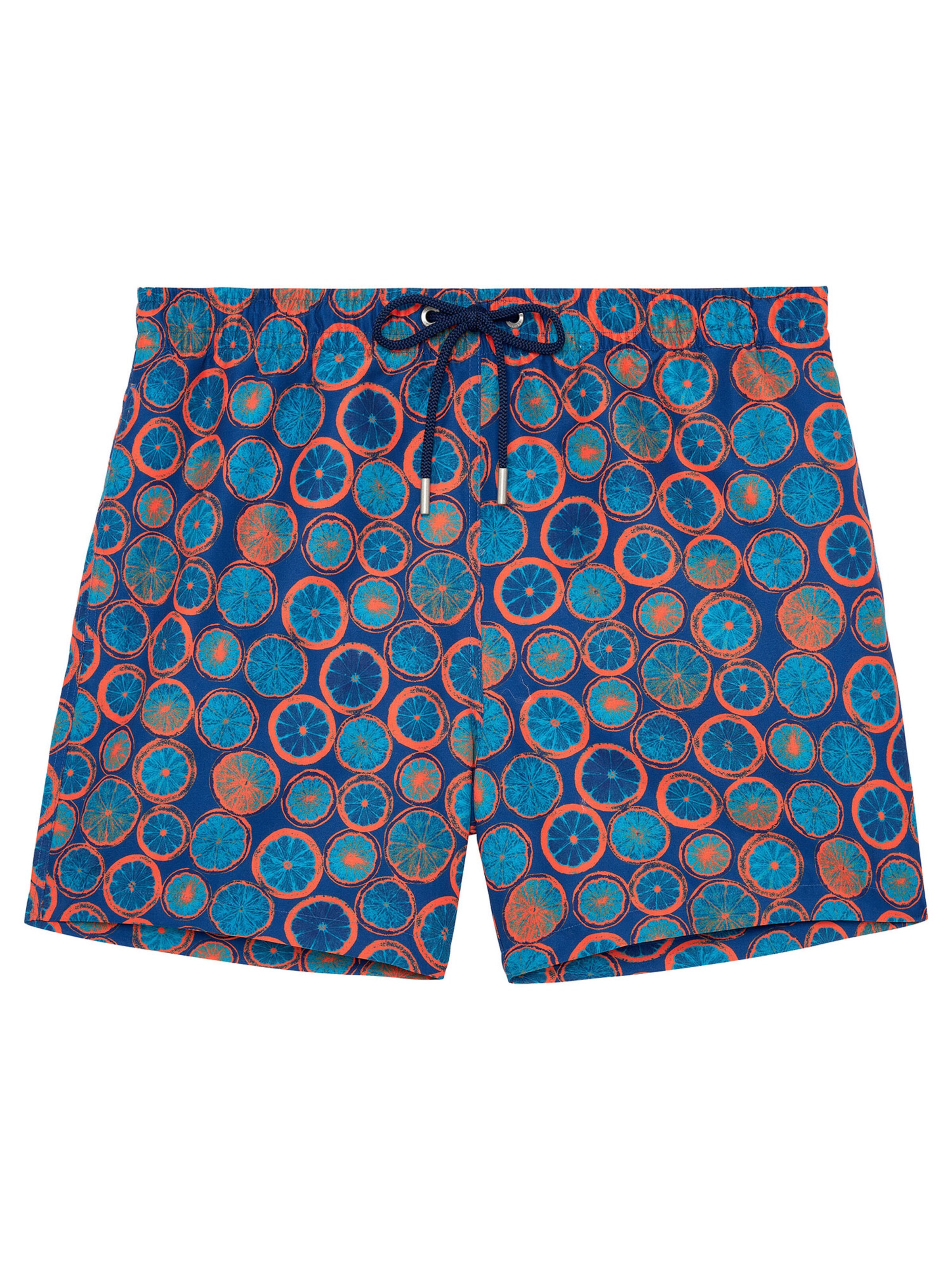 HOM Board Shorts ' Beach Boxer Trapani ' in Blue: front
