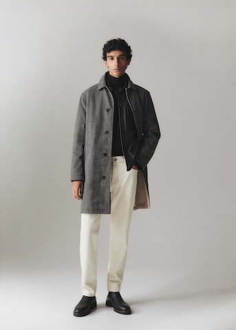 MANGO MAN Between-Seasons Coat 'Clark' in Beige