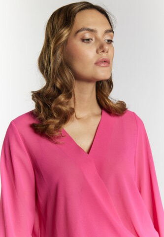 Camicia da donna di faina in rosa